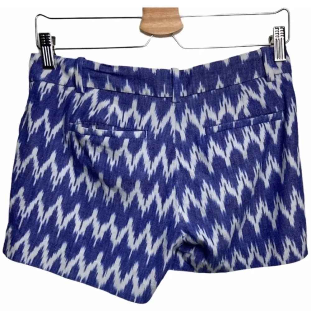 J. CREW Blue and White Patterned Shorts